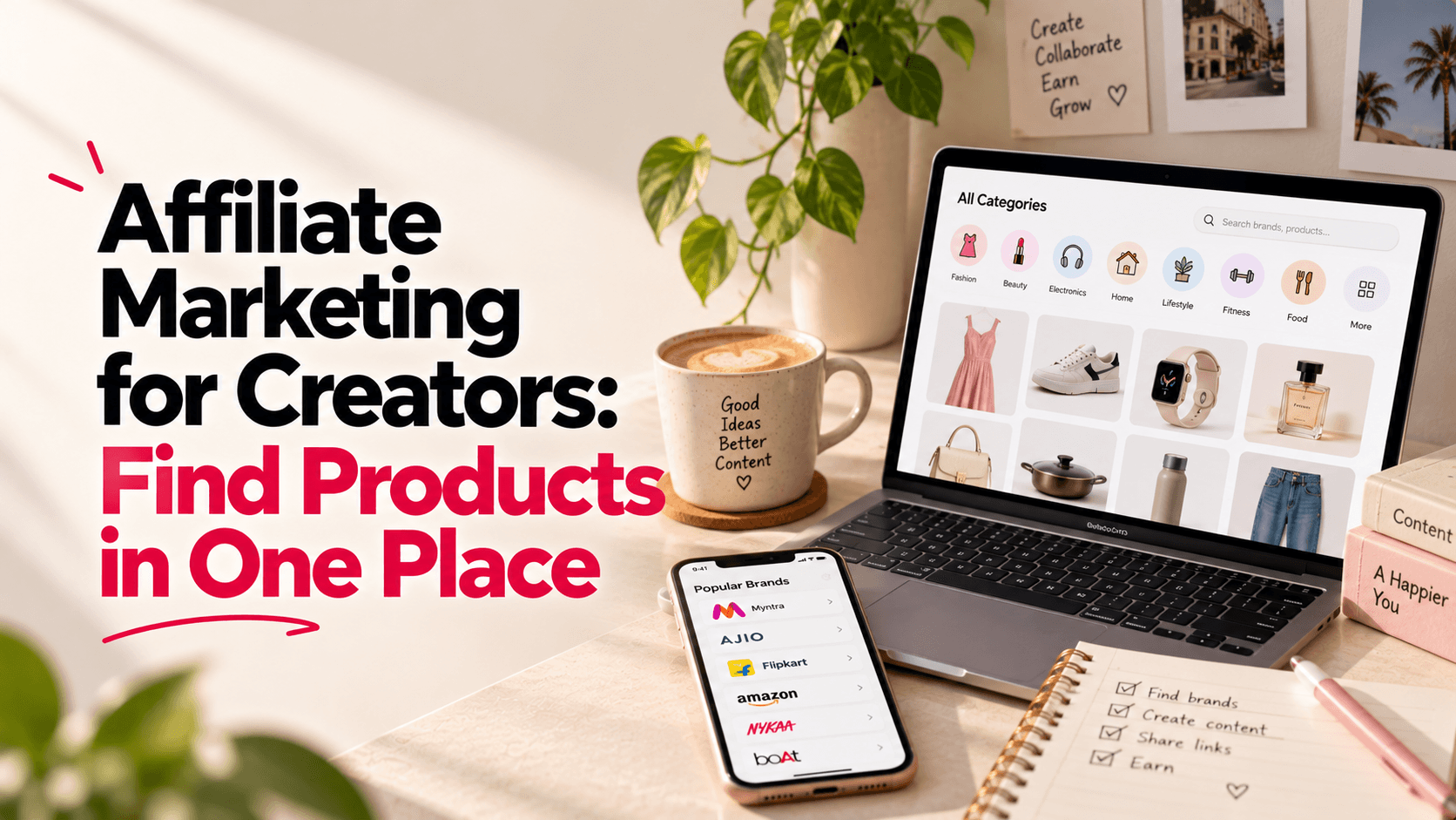 Affiliate Marketing for Creators: Find Products in One Place