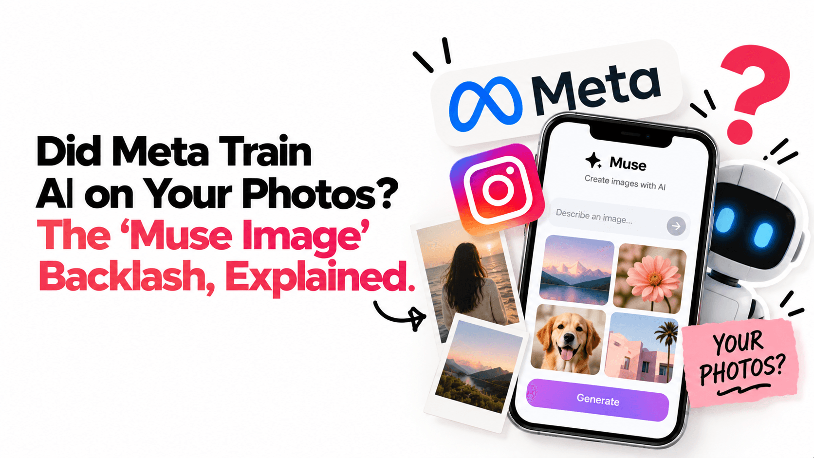 Did Meta Train AI on Your Photos? The 'Muse Image' Backlash, Explained.