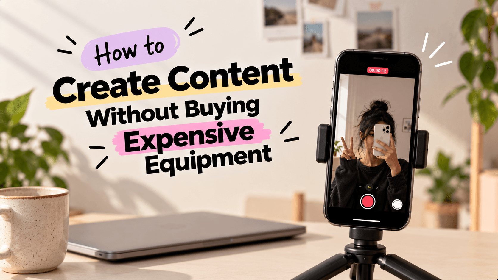 How to Create Content Without Buying Expensive Equipment